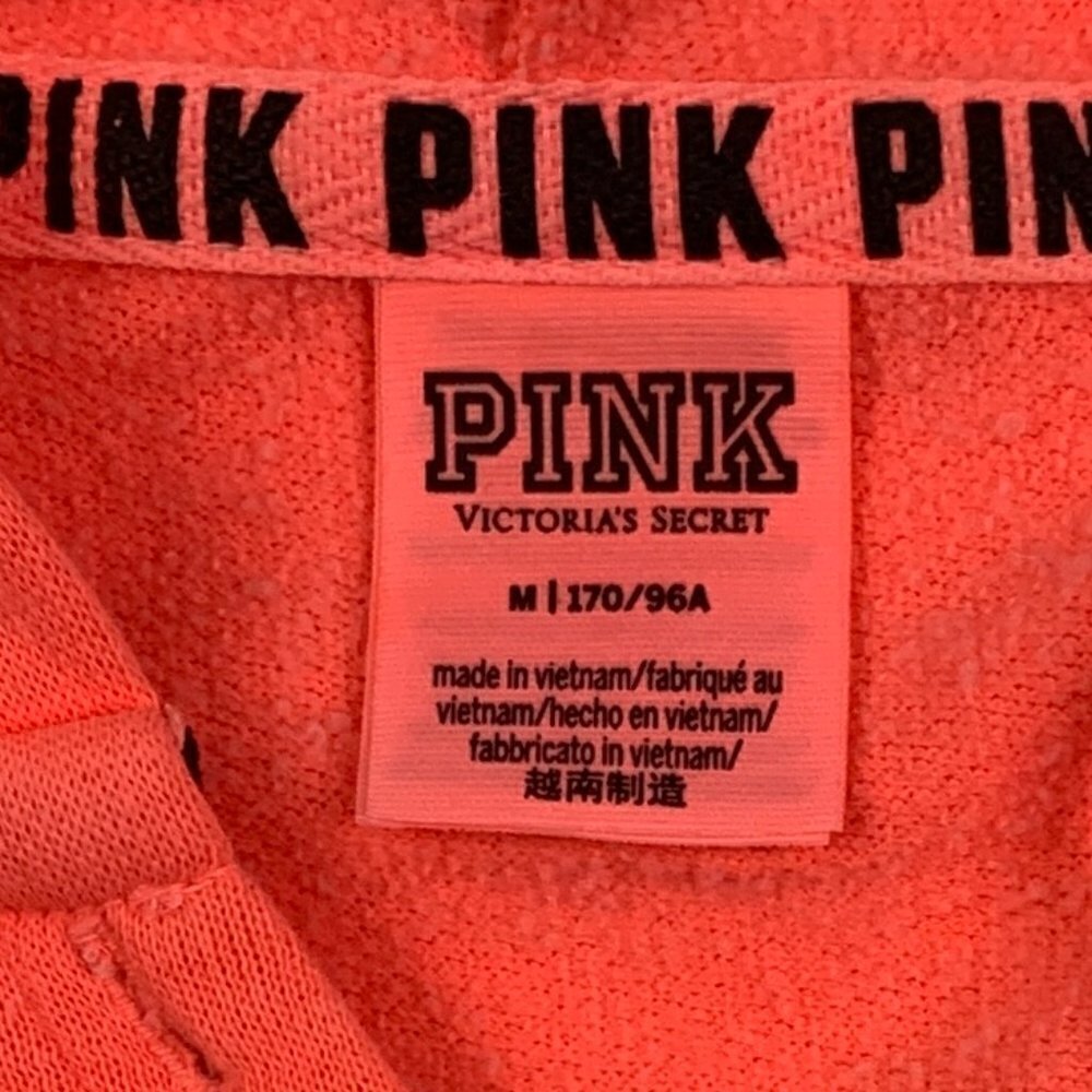 PINK Victoria's Secret Pull-Over Lace-Up Hoodie Women's Size Medium - Picture 5 of 5